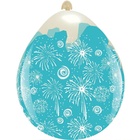 Cattex 18" Fireworks Stuffing Latex Balloons – (Pack of 10)