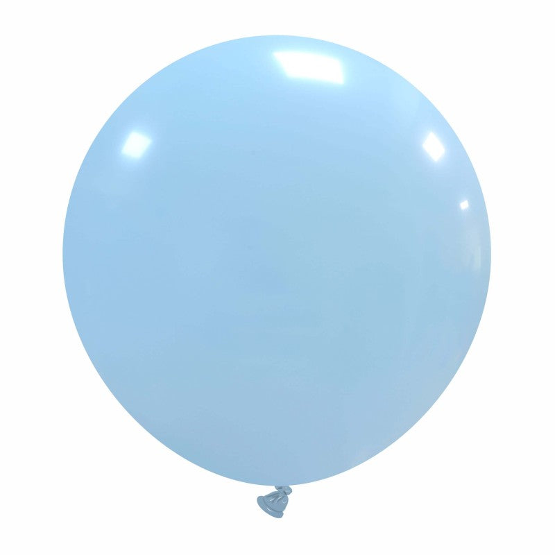 Cattex 19" Round Baby Blue Latex Balloons – (Pack of 25)