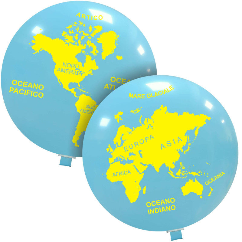 Cattex 35" Giant Globe English Latex Balloon – (1 Piece)