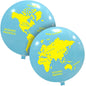 Cattex 35" Giant Globe English Latex Balloon – (1 Piece)