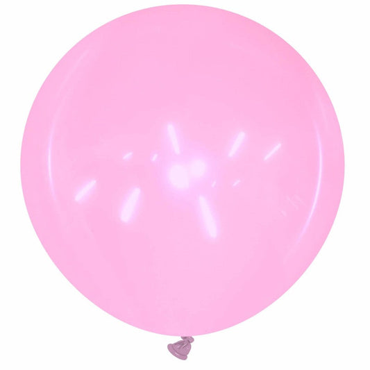 Cattex 34" Round Crystal Fuchsia Latex Balloon – (1 Piece)