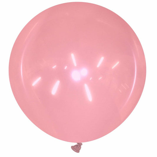 Cattex 34" Round Crystal Red Latex Balloon – (1 Piece)