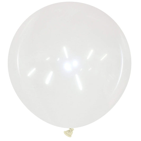 Cattex 34" Round Clear Latex Balloon – (1 Piece)