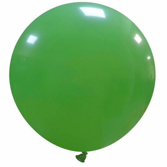 Cattex 34" Round Green Latex Balloon – (1 Piece)