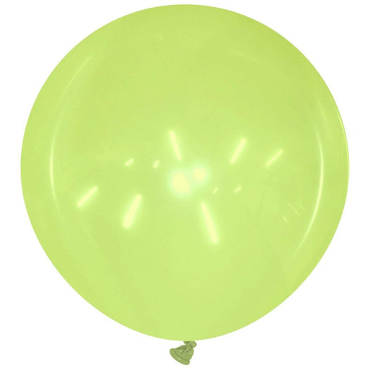 Cattex 34" Round Crystal Lime Latex Balloon – (1 Piece)