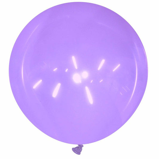 Cattex 34" Round Crystal Purple Latex Balloon – (1 Piece)