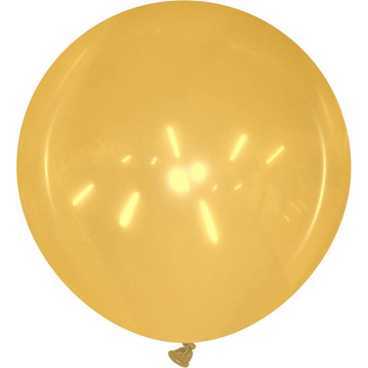 Cattex 40" Round Crystal Orange Latex Balloon – (1 Piece)