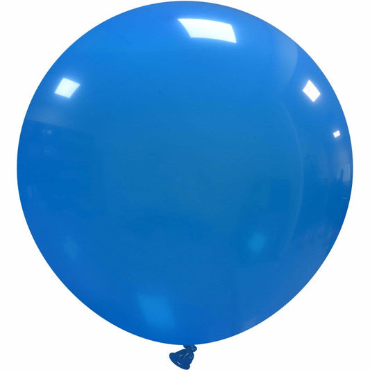 Cattex 40" Round Blue Latex Balloon – (1 Piece)