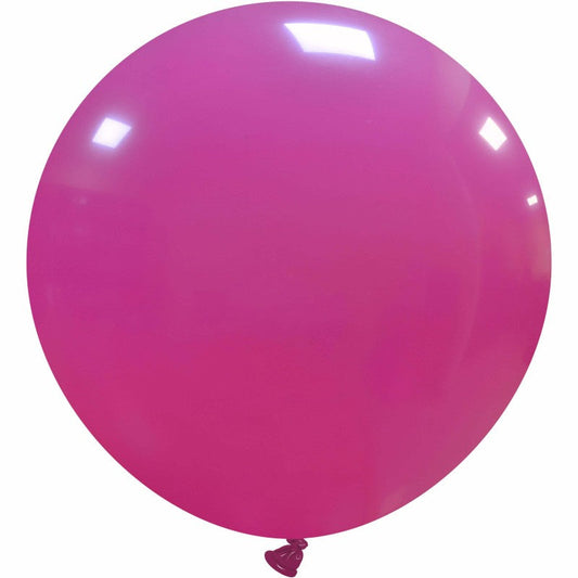 Cattex 40" Round Fuchsia Latex Balloon – (1 Piece)