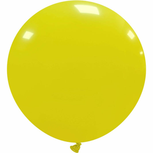 Cattex 40" Round Yellow Latex Balloon – (1 Piece)
