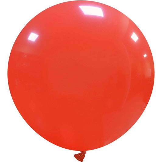 Cattex 40" Round Red Latex Balloon – (1 Piece)