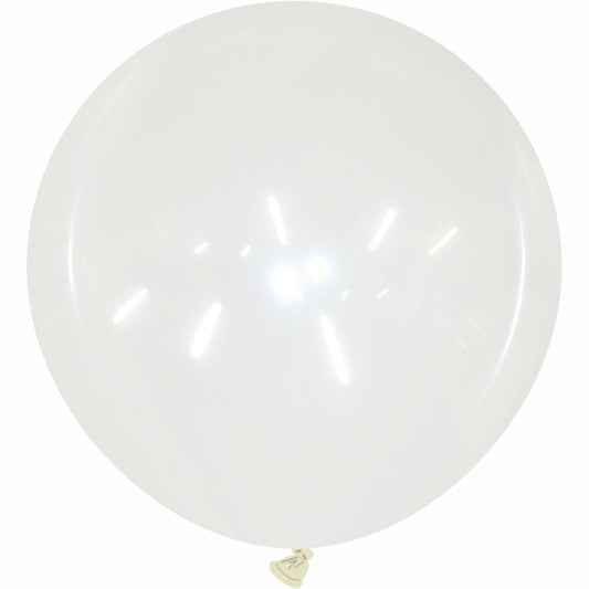 Cattex 40" Round Clear Latex Balloon – (1 Piece)