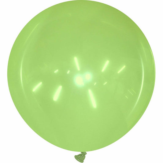 Cattex 40" Round Crystal Green Latex Balloon – (1 Piece)