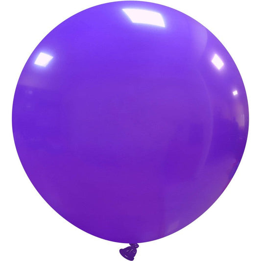Cattex 40" Round Purple Latex Balloon – (1 Piece)