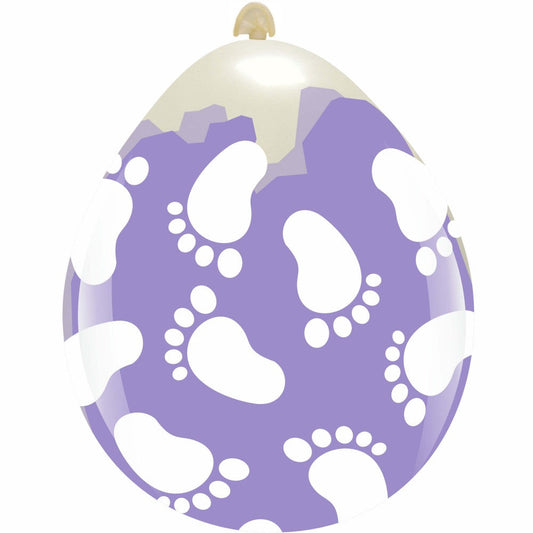 Cattex 18" Baby Feet Stuffing Latex Balloons – (Pack of 10)