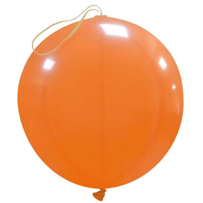 Cattex 18" Punch Ball Orange Latex Balloons – (Pack of 10)