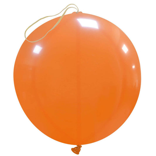 Cattex 18" Punch Ball Orange Latex Balloons – (Pack of 10)