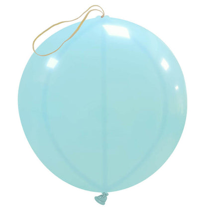 Cattex 18" Punch Ball Sky Blue Latex Balloons – (Pack of 10)