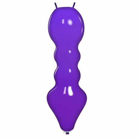 Cattex 51" Caterpillar Purple Latex Balloon – (1 Piece)