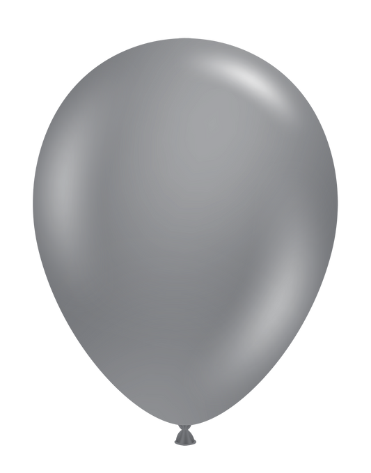 TufTex 24" Gray Smoke Standard 1 PCS Balloons
