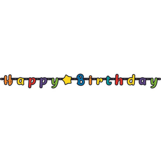 Globos Payaso Garland Happy Birthday Paper