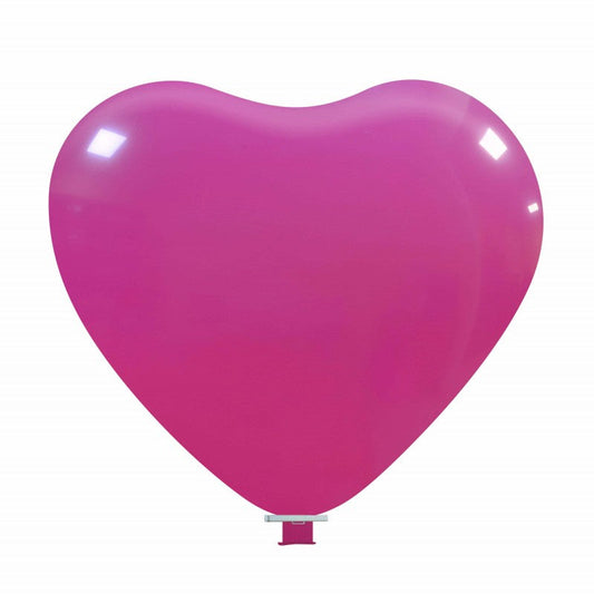 Cattex 55" Heart Fuchsia Latex Balloon – (1 Piece)