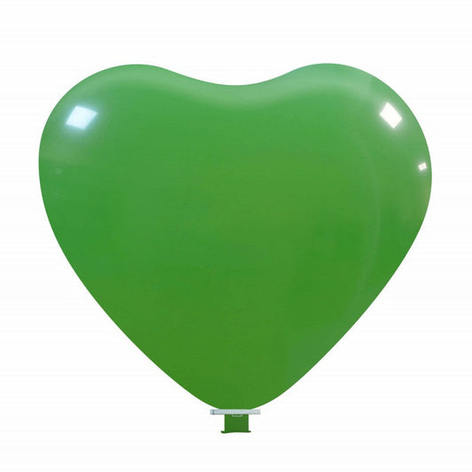 Cattex 55" Heart Green Latex Balloon – (1 Piece)